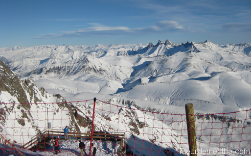 pic blanc huez La vue du Pic Blanc
