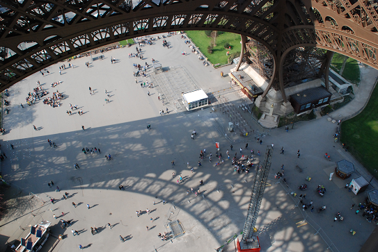 touristes eiffel Les touristes