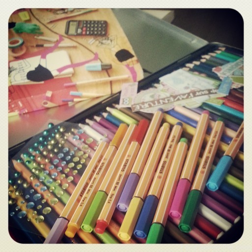 couleurs stylos