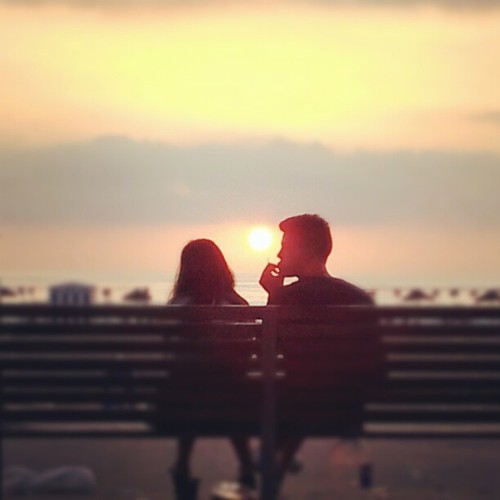 lovers sunset